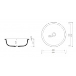 Marmorin Lena II Umywalka podblatowa biała P_U_539_02_0458