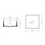 Marmorin Lena III Umywalka stawiana na blat biała P_U_539_03_0420