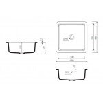 Marmorin Lena IV Umywalka podblatowa biała P_U_539_04_0448