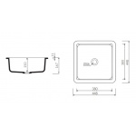 Marmorin Lena IV Umywalka wpuszczana w blat biała P_U_539_07_0448