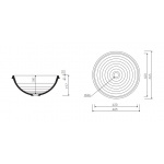 Marmorin Lena V Umywalka wpuszczana w blat biała P_U_539_05_0465