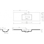Marmorin Lira 1200 Umywalka meblowa/wpuszczana w blat biała 640 120 020 01 0 / P_U_054_06_1202