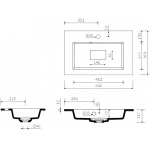 Marmorin Lira 600 Umywalka meblowa/wpuszczana w blat biała 640 060 020 01 0 / P_U_054_02_0602