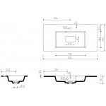Marmorin Lira 800 Umywalka meblowa/wpuszczana w blat biała 640 080 020 01 0 / P_U_054_03_0802