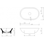 Marmorin Liva 600 Umywalka nablatowa 556 060 020 01 0 / P_U_055_02_0600