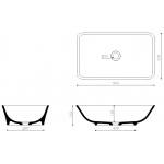 Marmorin Loren Umywalka nablatowa biała 720 059 020 01 0 / P_U_056_01_0596