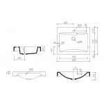 Marmorin Moira Bis 60 Umywalka meblowa/wpuszczana w blat biała P_U_059_01_0600