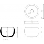 Marmorin Perła Umywalka nablatowa biała 360 040 020 01 0 / P_U_069_01_0400