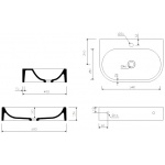 Marmorin Pia 600 Umywalka wisząca/nablatowa biała 571 060 020 01 0 / P_U_070_02_0600