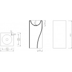 Marmorin Rea Umywalka stojąca-przyścienna biała 211 040 020 01 0 / P_S_072_01_0400