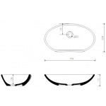 Marmorin Selia Umywalka nablatowa biała 719 059 020 01 0 / P_U_075_01_0592