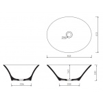Marmorin Sofi Umywalka nablatowa biała P_U_556_01_0413