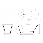 Marmorin Sofi Wanna wolnostojąca biała P_W_556_02_1575