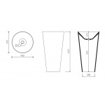 Marmorin Spot S Umywalka wolnostojąca biała P_S_535_02_0458