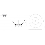 Marmorin Spot Wanna wolnostojąca Biały P_W_535_01_1400