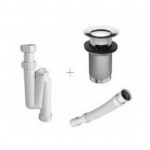 Marmorin Syfon umywalkowy z korkiem Click-Clack chrom ZPCP