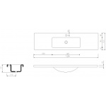 Marmorin Talia 120 Umywalka meblowa/wpuszczana w blat biała 270 120 020 01 0 / P_U_078_04_1204