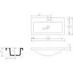 Marmorin Talia 60 Umywalka meblowa/wpuszczana w blat biała 270 060 020 01 0 / P_U_078_01_0600