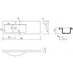 Marmorin Talia 90 L Umywalka meblowa/wpuszczana w blat biała 270 090 720 01 0 / P_U_078_02_0900