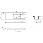 Marmorin Talia 90 P Umywalka meblowa/wpuszczana w blat biała 270 090 920 01 0 / P_U_078_03_0900