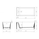 Marmorin Tantium Wanna wolnostojąca biała P_W_532_01_1550