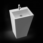 Marmorin Tebe 55 S Umywalka stojąca-przyścienna Biały P_S_082_10_0550