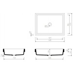 Marmorin Teo 600 Umywalka wpuszczana w blat biała 649 060 020 01 0 / P_U_083_01_0600