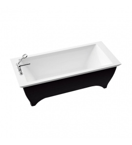 Marmorin Teodor II Wanna przyścienna biała/czarna P_W_084_05_1800