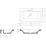 Marmorin Teodor Umywalka meblowa/nablatowa/wpuszczana w blat biała 722 071 020 01 0 / P_U_084_01_0712