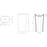 Marmorin Wega 440 Umywalka stojąca-przyścienna biała P 515 050 020 01 0 / P_S_100_01_0440