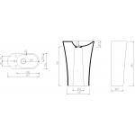 Marmorin Wega 600 P Umywalka stojąca-przyścienna biała P 515 060 920 01 0 / P_S_100_03_0607