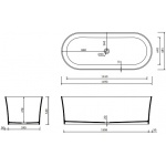 Marmorin Wega Wanna wolnostojąca biała P 515 170 020 01 0 / P_W_100_04_1690