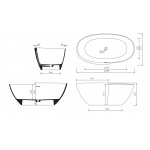 Marmorin Zora Wanna wolnostojąca biała P_W_531_01_1628