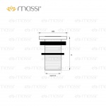 Massi Korek umywalkowy Click-Clack 6 cm MSA-KK-01