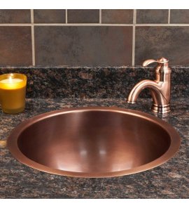 Umywalka Cobre Miedziana wpuszczana w blat 45 cm SLZOW-009.45