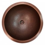 Umywalka Cobre Miedziana młotkowana wpuszczany w blat 45 cm SLZOW-008.45
