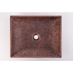 Umywalka Cobre Miedziana Nablatowa 43x36 cm SLUN-003.43
