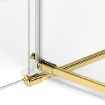 New Trendy Avexa Gold Drzwi wnękowe prawe 110x200 cm Złoty szczotkowany EXK-1721