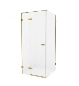 New Trendy Avexa Gold Kabina prysznicowa lewa 100x70x200 cm Złoty szczotkowany EXK-1752