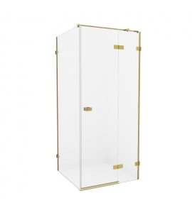 New Trendy Avexa Gold Kabina prysznicowa prawa 120x110x200 cm Złoty szczotkowany EXK-1773