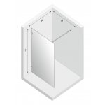 New Trendy Avexa Gold Kabina prysznicowa 110x200 cm Złoty szczotkowany EXK-1796