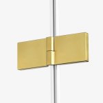 New Trendy Avexa Gold Parawan wannowy uchylny 140x150 cm Prawy Złoty szczotkowany EXK-2019