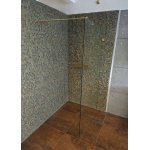      New Trendy Avexa Kabina prysznicowa Walk-In 110x200 gold shine EXK-1814 WYPRZEDAŻ EKSPOZYCJI!!