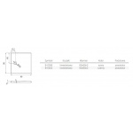 New Trendy Mori Brodzik kwadratowy 90x90x3 cm czarny B-0402