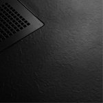 New Trendy Mori Brodzik kwadratowy 90x90x3 cm czarny B-0402