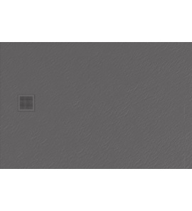 New Trendy Mori Brodzik prostokątny 100x80x3 cm szary B-0396