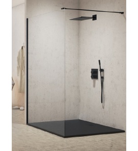 New Trendy New Modus Black Ścianka Prysznicowa Walk-In 130x200 cm czarna EXK-0062