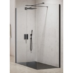 New Trendy New Modus Black Kabina Prysznicowa Walk-In 140x100x200 cm czarna EXK-1298