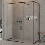 New Trendy New Modus Black Kabina Prysznicowa Walk-In z ramką dekoracyjną 170x100x200 cm czarna EXK-0126