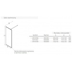 New Trendy New Modus Black Ścianka Prysznicowa Walk-In z ramką dekoracyjną 120x200 cm czarna EXK-0108